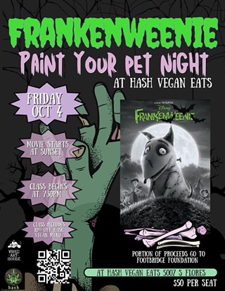 Frankenweenie Paint Your Pet at Hash Vegan Eats