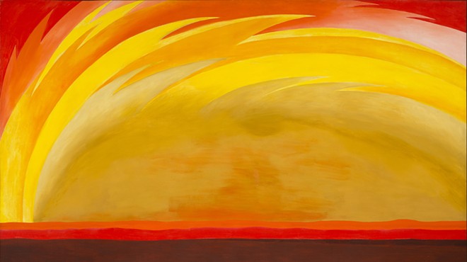 Georgia O’Keeffe, From the Plains I, 1953. Oil on canvas. Collection of the McNay Art Museum, Gift of the Estate of Tom Slick, 1973.22. © Georgia O'Keeffe Museum/ Artists Rights Society (ARS), New York