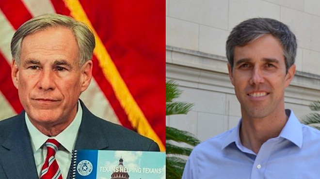 A new poll shows Greg Abbott (left) and Beto O'Rourke in a dead heat in the 2022 race for Texas governor.