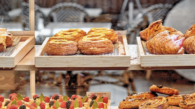 Paris Baguette locations specialize in breads, pastries, cakes and coffee.