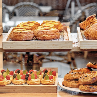 Paris Baguette locations specialize in breads, pastries, cakes and coffee.