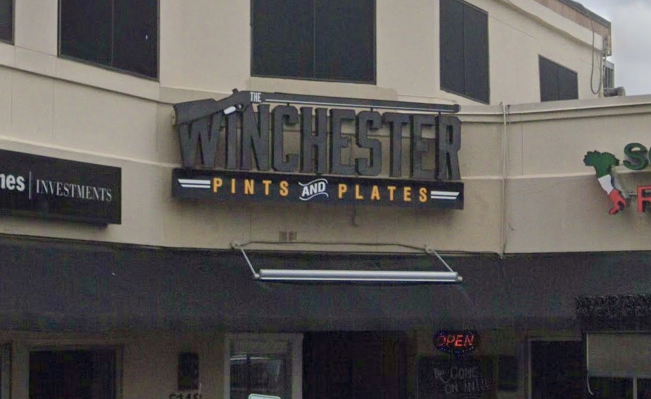 The Winchester
5148 Broadway, (210) 721-7762, thewinchesterpubsa.com
This British-style pub off Broadway near Alamo Heights hosts trivia nights on Tuesdays. When you’re racking your brain for answers, you can nosh on beer cheese with fries and pretzels or scotch eggs wrapped in chorizo.
Photo via Google Maps