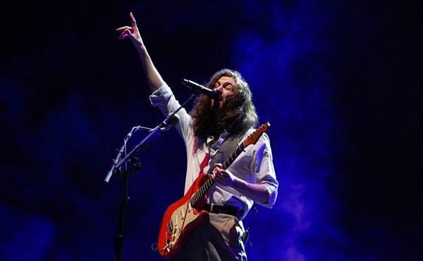 Irish singer songwriter Andrew John Hozier-Byrne, known as Hozier, performs at the 2023 Sound on Sound Music Festival.