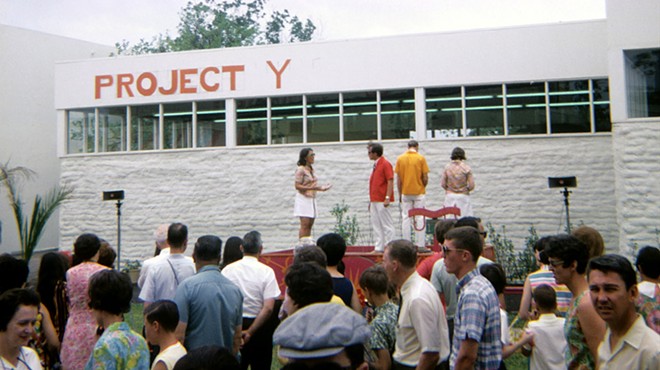 A "happening" takes place onstage at Project Y during Hemisfair ’68, San Antonio’s World’s Fair.