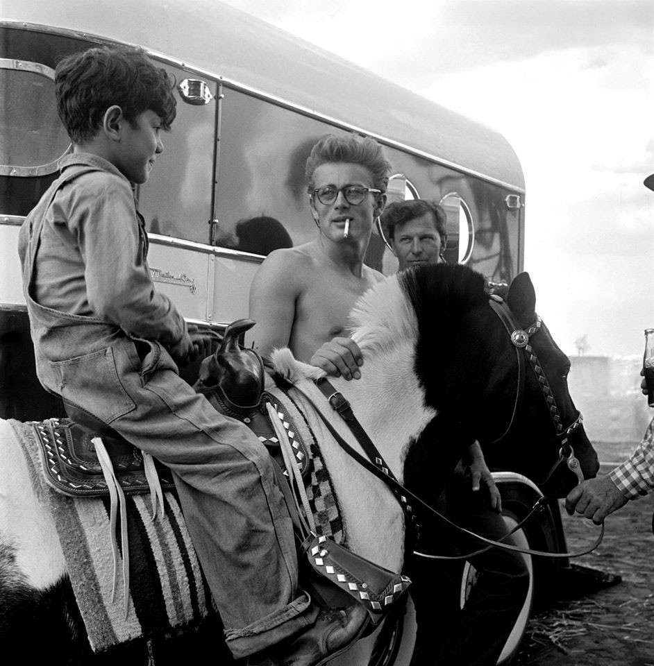 James Dean on location for the film Giant in Marfa, Texas in 1955. This year's CineFestival opens with a screening of the documentary Children of Giant. - COURTESY