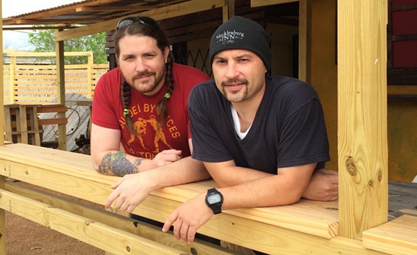Josh Cross (left), Rick Frame (right) are getting ready for Toro Taco Bar are the masterminds behind SA's latest taco joint. - JESSICA ELIZARRARAS