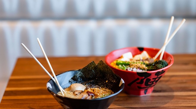 Jinya Ramen Bar chain prides itself on thick broths that are slow-simmered for 20 hours.