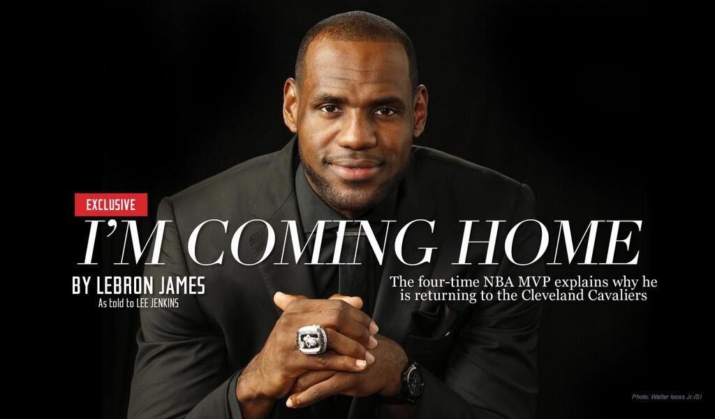 LeBron James returns to Cleveland Cavaliers