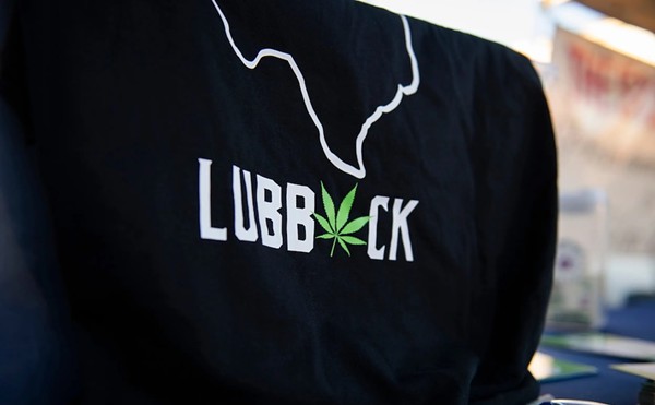 A shirt promotes the legalization of marijuana in Lubbock at the South Plains Fair in Lubbock on Monday, Sept. 25, 2023.