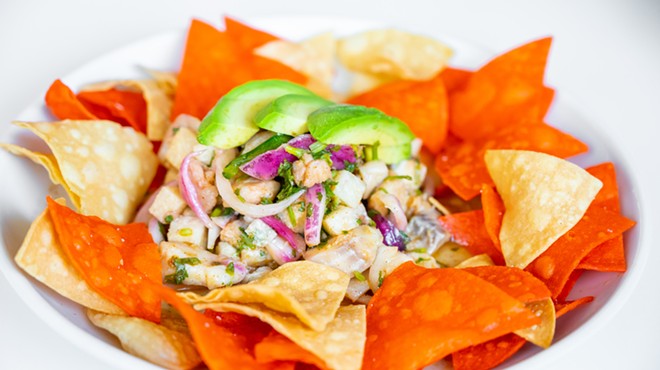 Angelia’s Ceviche at Rosario's is slightly discounted during the spot's new happy hour.