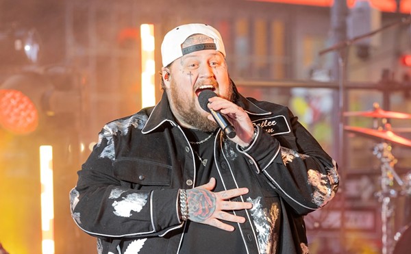 Jelly Roll performs on stage during 2024 New Year's celebration on Times Square in New York on December 31, 2023.