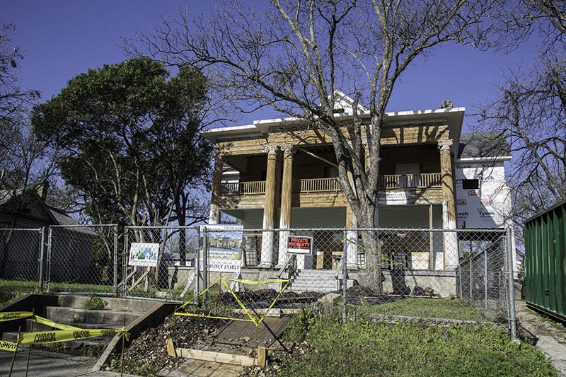 Many formelry rotting homes in Dignowity Hill are now being brought back to life. - J. Michael Short