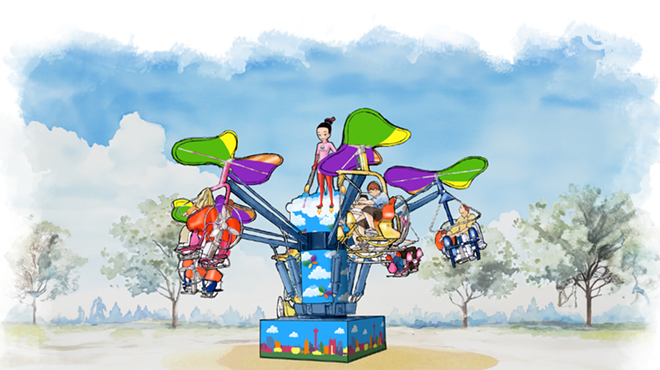 An artist's rendering shows off the coming Morgan's Wonderland ride Jette's Wonder Bikes.