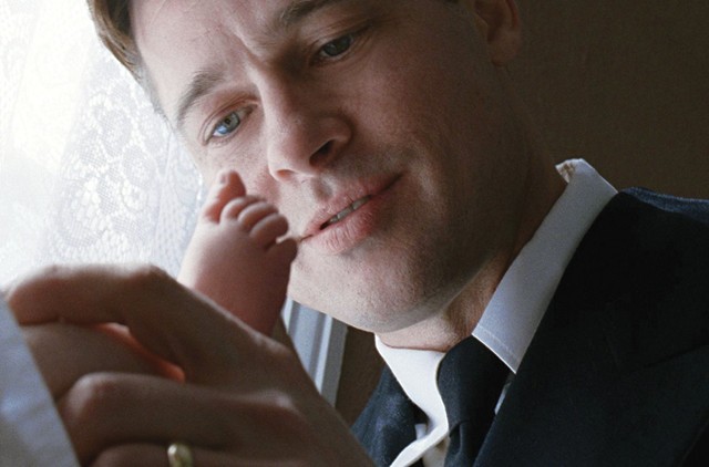Mr. O’Brien (Brad Pitt) in a rare moment of tenderness in The Tree of Life. - Courtesy photo