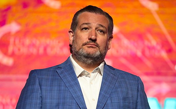 U.S. Sen. Ted Cruz puts on his happy face during an appearance at a conservative conference.