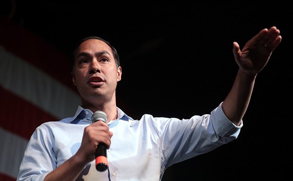 Former Obama White House housing secretary Julián Castro speaks Clear Lake, Iowa, during his 2020 presidential campaign