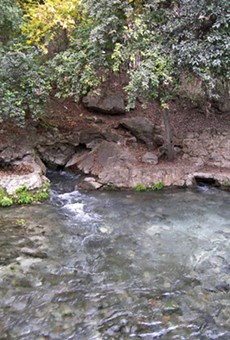 The Edwards Aquifer feeds the gorgeous Comal springs.