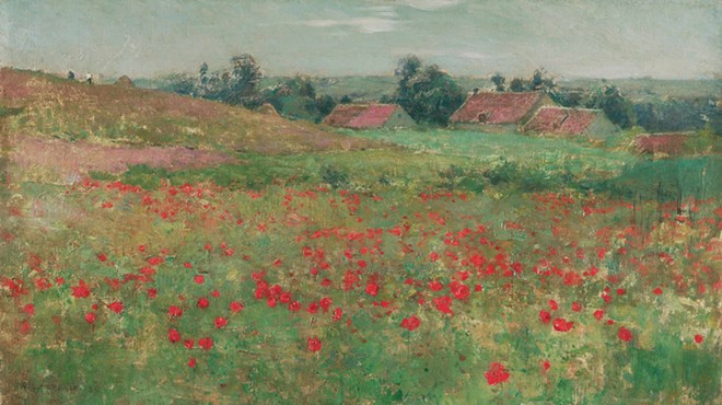 Willard Metcalf's Poppy Field (Landscape at Giverny)
