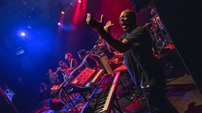 Snarky Puppy gets into the groove at a live performance.