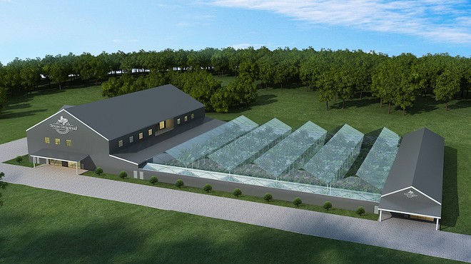 This rendering shows the growing facility Texas Original Compassionate Cultivation is building in Central Texas.