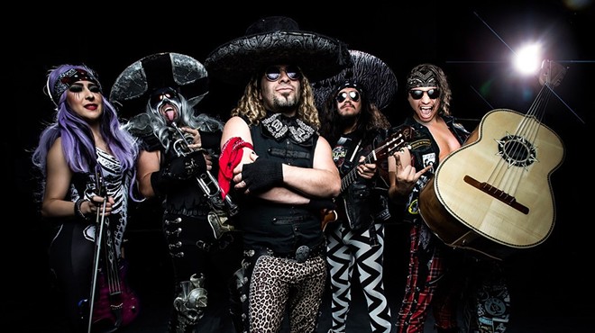 Metalachi's oddball combo of metal and mariachi brings all the metalheads from the barrio together.
