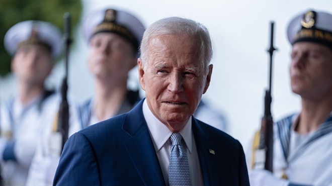 President Joe Biden arrives at the NATO Summit in Vilnius, Lithuania, earlier this year.