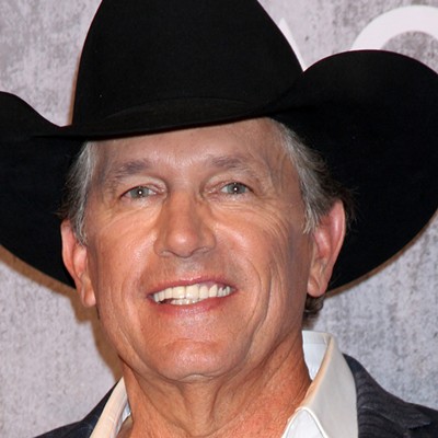 Country music superstar George Strait appears at an award show in Las Vegas.