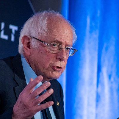 U.S. Sen. Bernie Sanders speaks during an event in Dublin, Ireland.