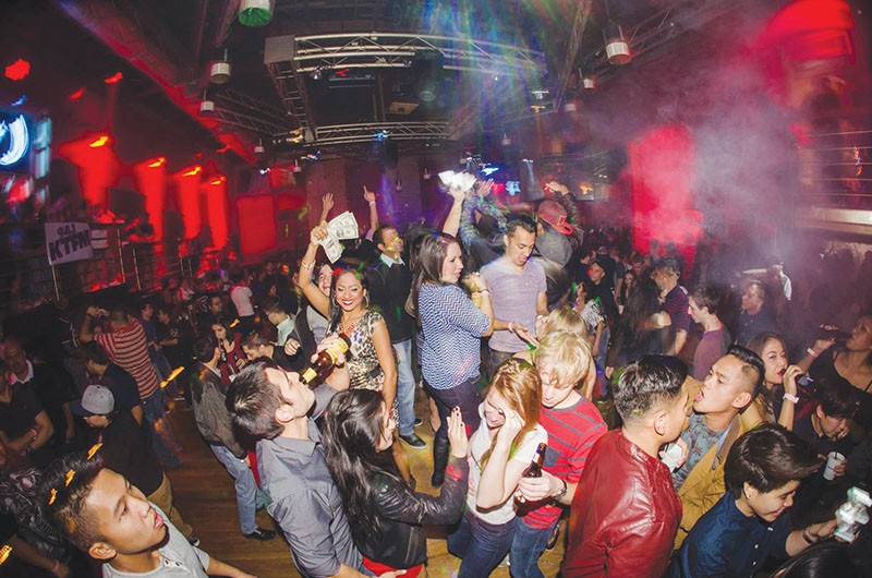 On weekend nights, the Bonham’s dance floor is one big boozy melting pot. - FILE PHOTO