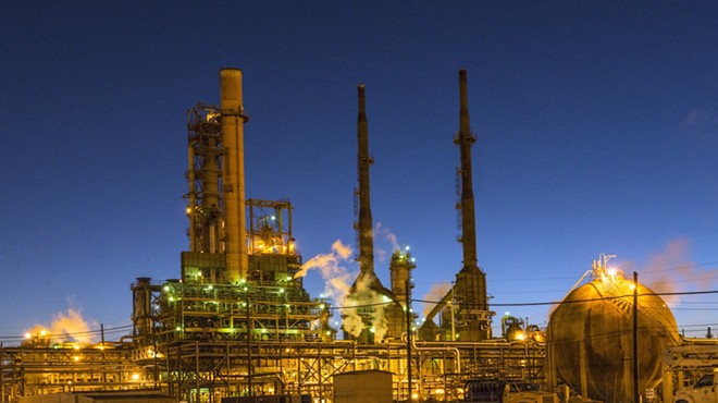 Valero's Port Arthur refinery was one of those identified in a new report as having annual average benzene readings over three micrograms per cubic meter.