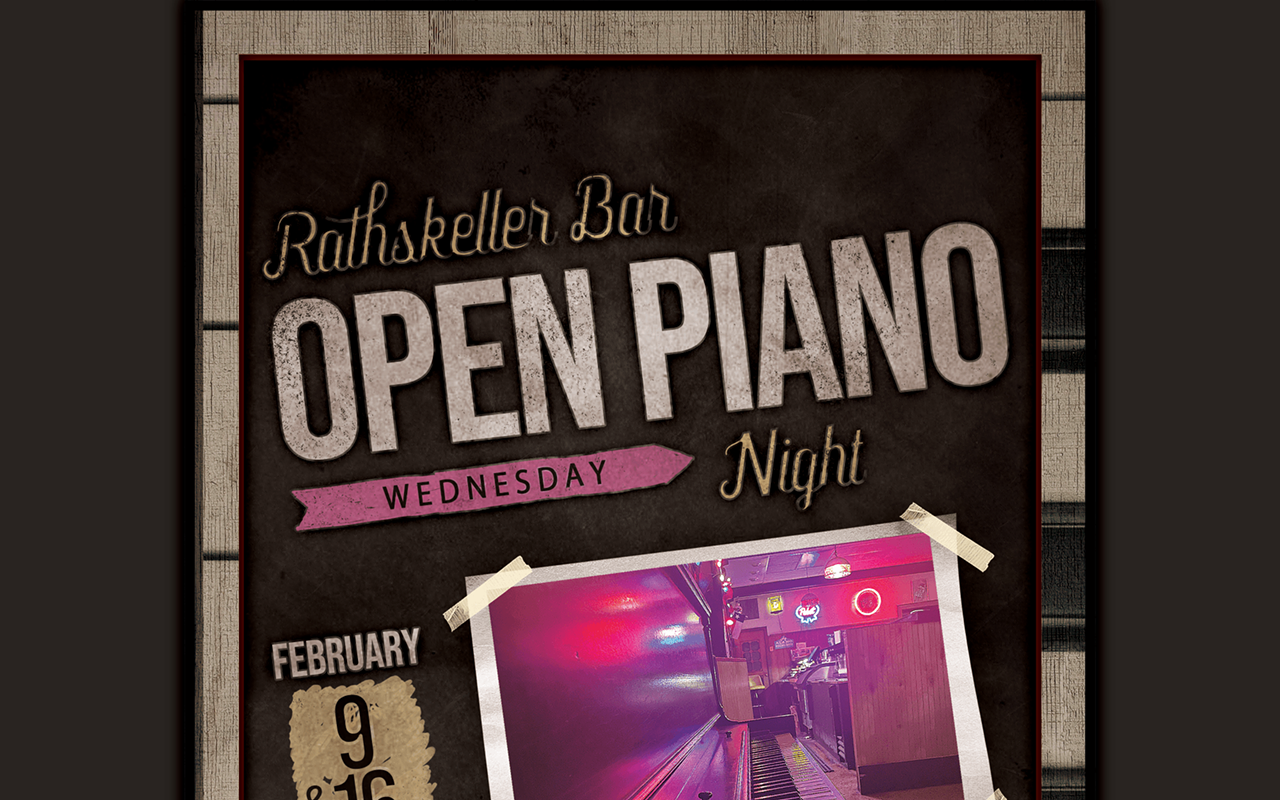 Image: Open Piano Night at the historic Rathskeller Bar