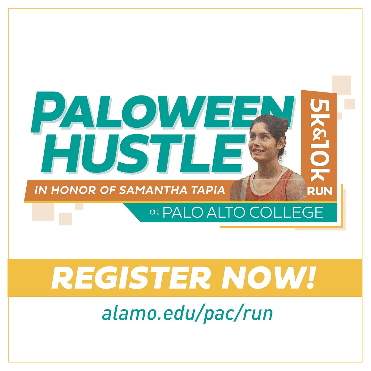 Join Us for the Samantha Tapia Memorial 5k/10k Run/Walk and support PAC student athletes.