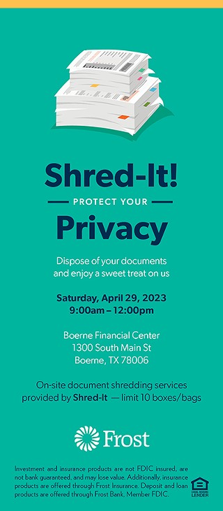 Protect Your Privacy with Document Shredding at Frost