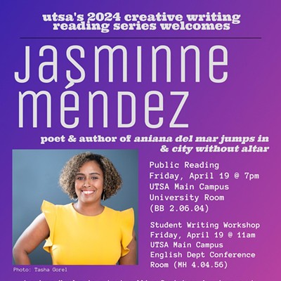 Public Reading & Student Writing Workshop with: Jasminne Mendez.