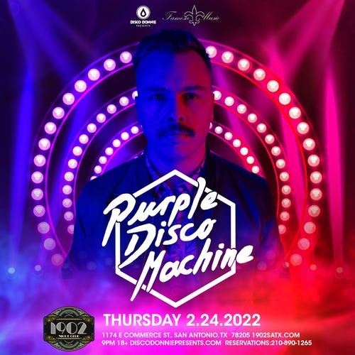 Purple Disco Machine at 1902 Nightclub