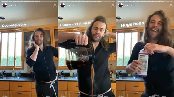 Queer Eye's Jonathan Van Ness Spotted Using H-E-B and Central Market Coffee Creamer