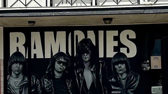 This new Ramones mural replaces a broken window along a popular stretch of the St. Mary's Strip.