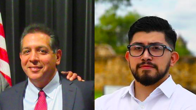 Republican John Lujan (left) and Frank Ramirez (right) are headed to a runoff to represent the South Bexar County Texas House district formerly held by Democrat Leo Pacheco.
