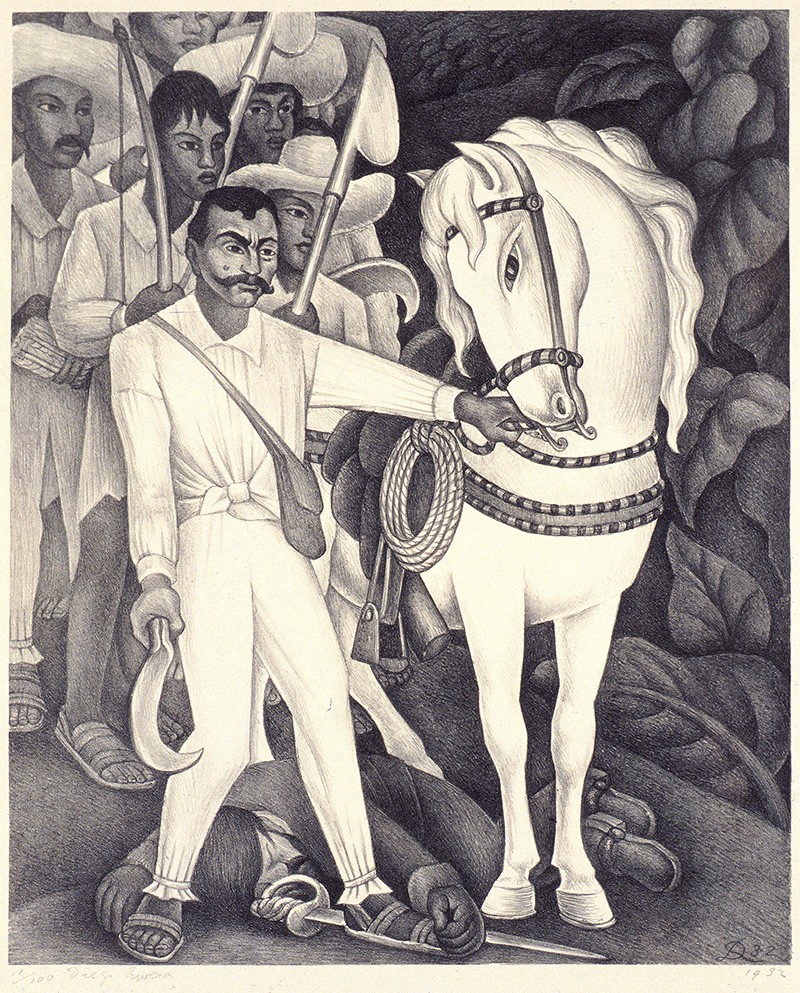 Revolutionary, sure. But Mexico's Emiliano Zapata isn't a hero to all. - Diego Rivera, Zapata (detail), 1932