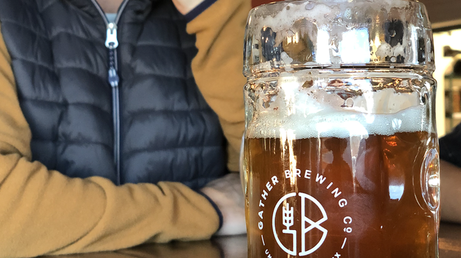Gather Brewing Co.'s Hoppy CommuniTEA beer gets a citrusy zing from Special Leaf's olive-leaf tea.