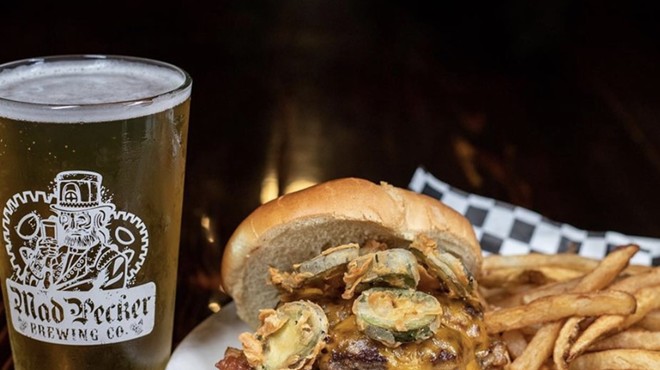 Mad Pecker Brewing will offer its Jalapeno Bacon Jammin' Burger during San Antonio Burger Week.