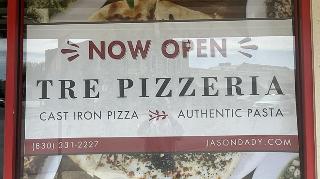 Tre Pizzeria is now open in Boerne.