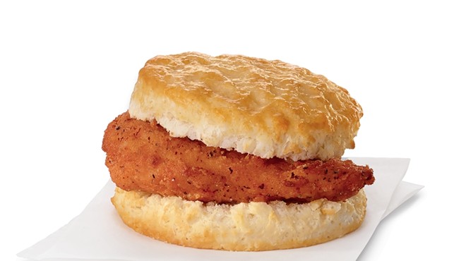 Chick-fil-A is giving away free spicy chicken biscuits this week.