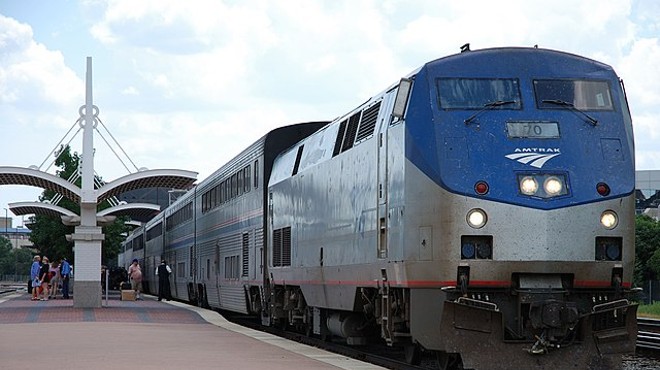 The only Amtrak line that travels along the I-35 corridor, the Texas Eagle, only runs four times a week.