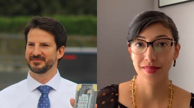 Councilman Mario Bravo (left) directed personal attacks at Councilwoman Ana Sandoval (right), according to an Express-News report.