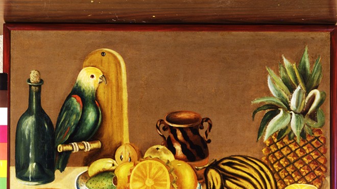 Still Life with Parrot, Mexico, 19th century, Oil on canvas, 21 1/2 x 29 1/2 in. (54.6 x 74.9 cm),The Nelson A. Rockefeller Mexican Folk Art Collection, 85.98.97