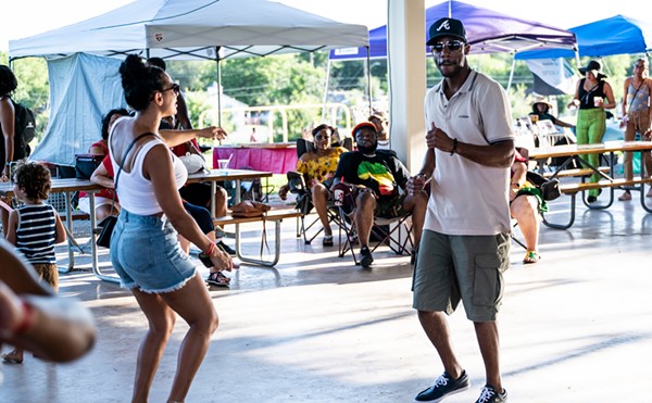 People dance to the music at 2023's San Antonio Reggae Festival.