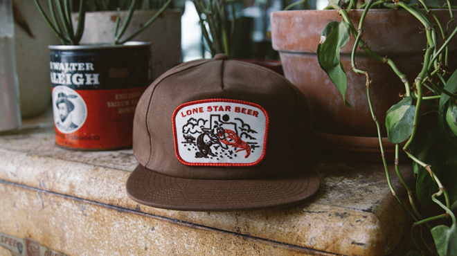 Lone Star's “Crawdillo Club” merchandise line  includes a limited-edition ball cap.
