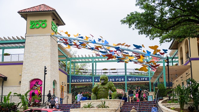 The San Antonio Zoo's new main entrance, inspired by the city's cultural heritage, opened in December.