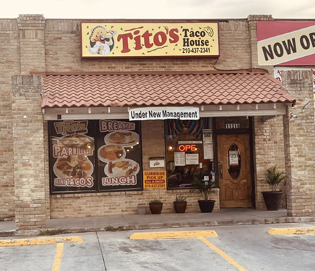 14. Tito’s Taco House
11319 West Ave, (210) 437-2341 facebook.com/Titos-taco-house
“Great Tex mex!! We go for breakfast whenever we get the chance. Good flavors. Very attentive staff that is always smiling! Definitely recommend!” - Stephanie G. 
Photo via Facebook  /  
Tito’s Taco House
